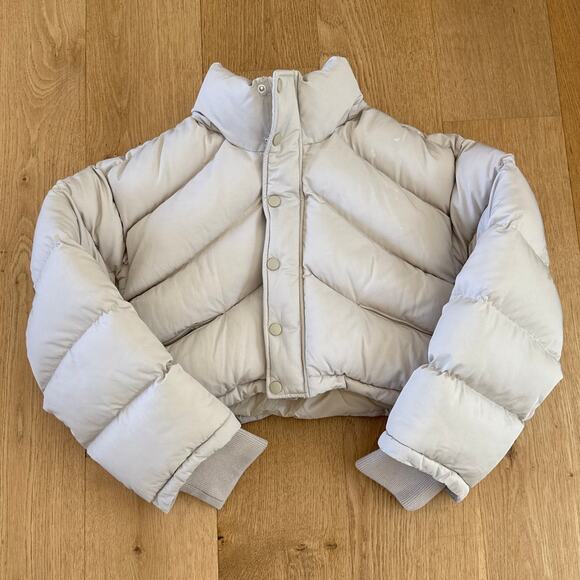 EAVES Puffer Jacket Casimir Size M Bone Off White - Picture 1 of 7